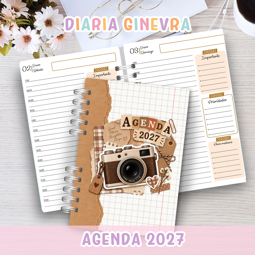📔 Agenda Ginevra Diaria 2027 ✨