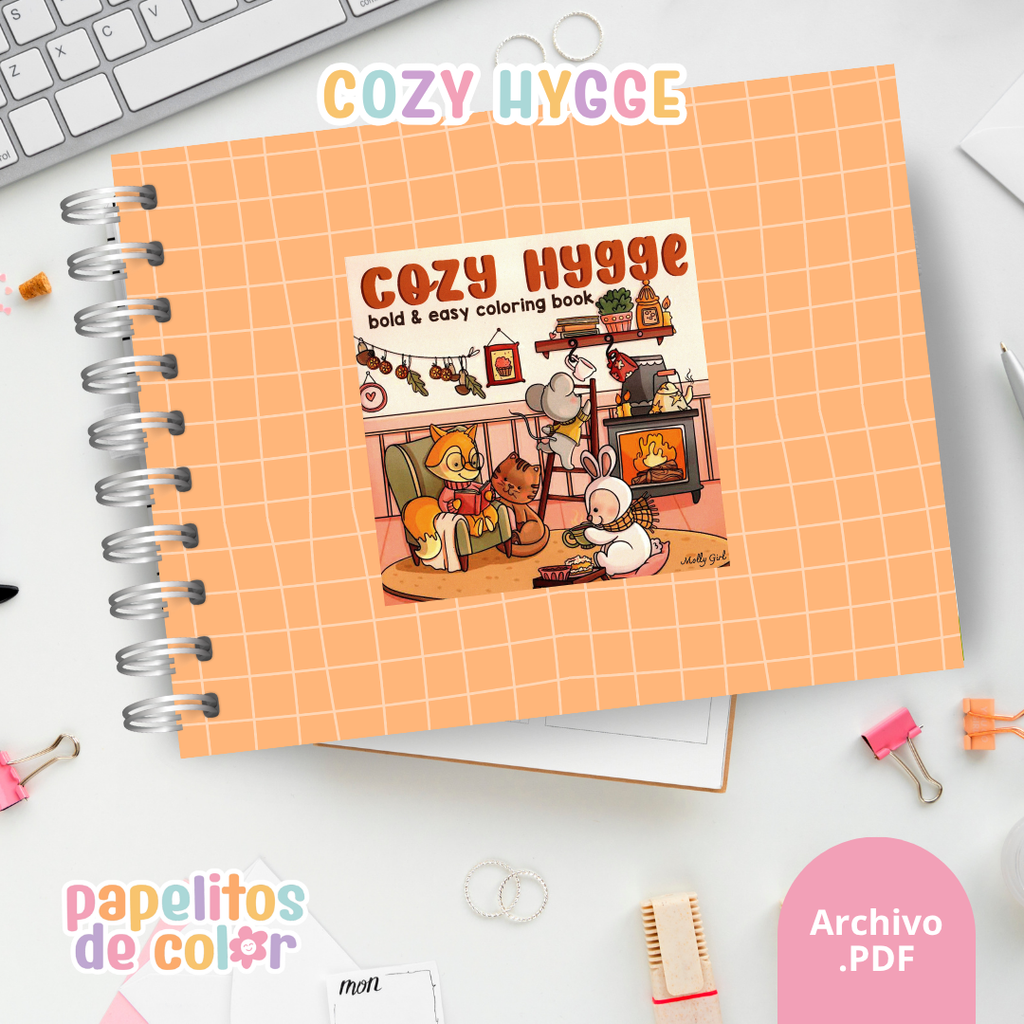 🤎🎨Libro para pintar Cozy Hygge 🕯️🍂✨
