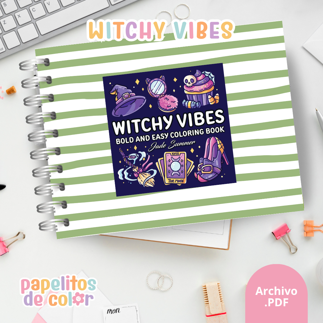 🔮🖤 Cuaderno para pintar Witchy Vibes ✨🎨
