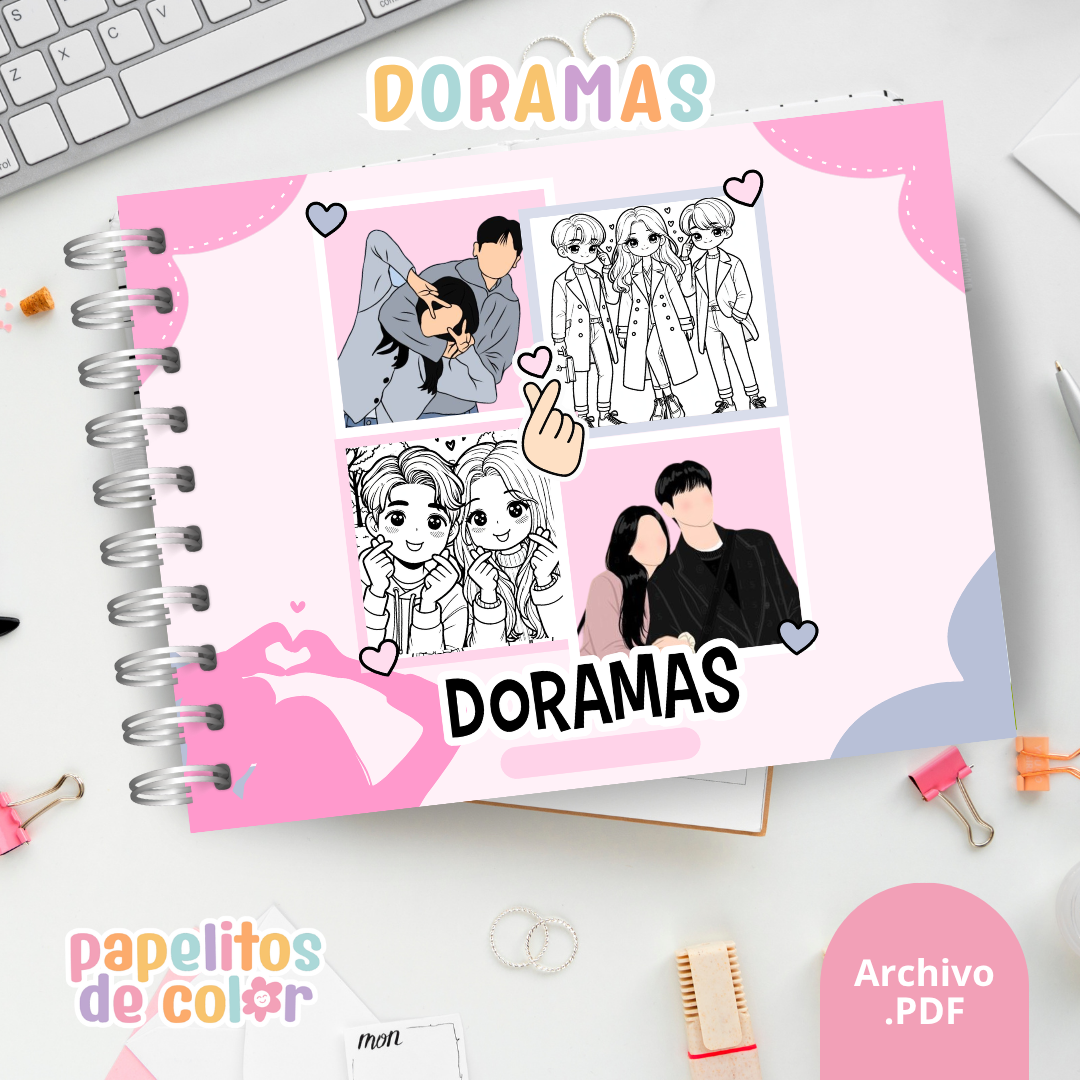 🎶📺 Libro para pintar Doramas 💖🎨