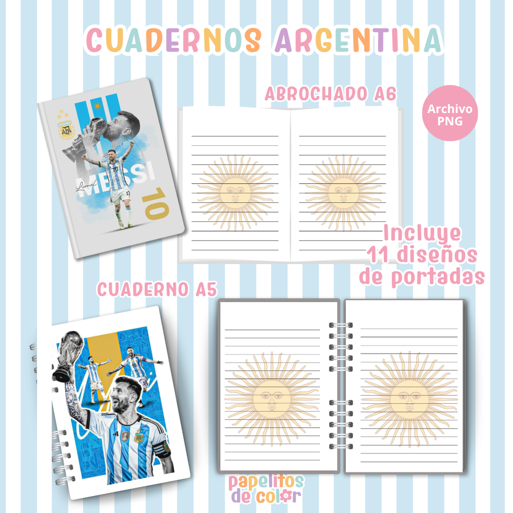 🇦🇷 Cuadernos Selección Argentina 🇦🇷