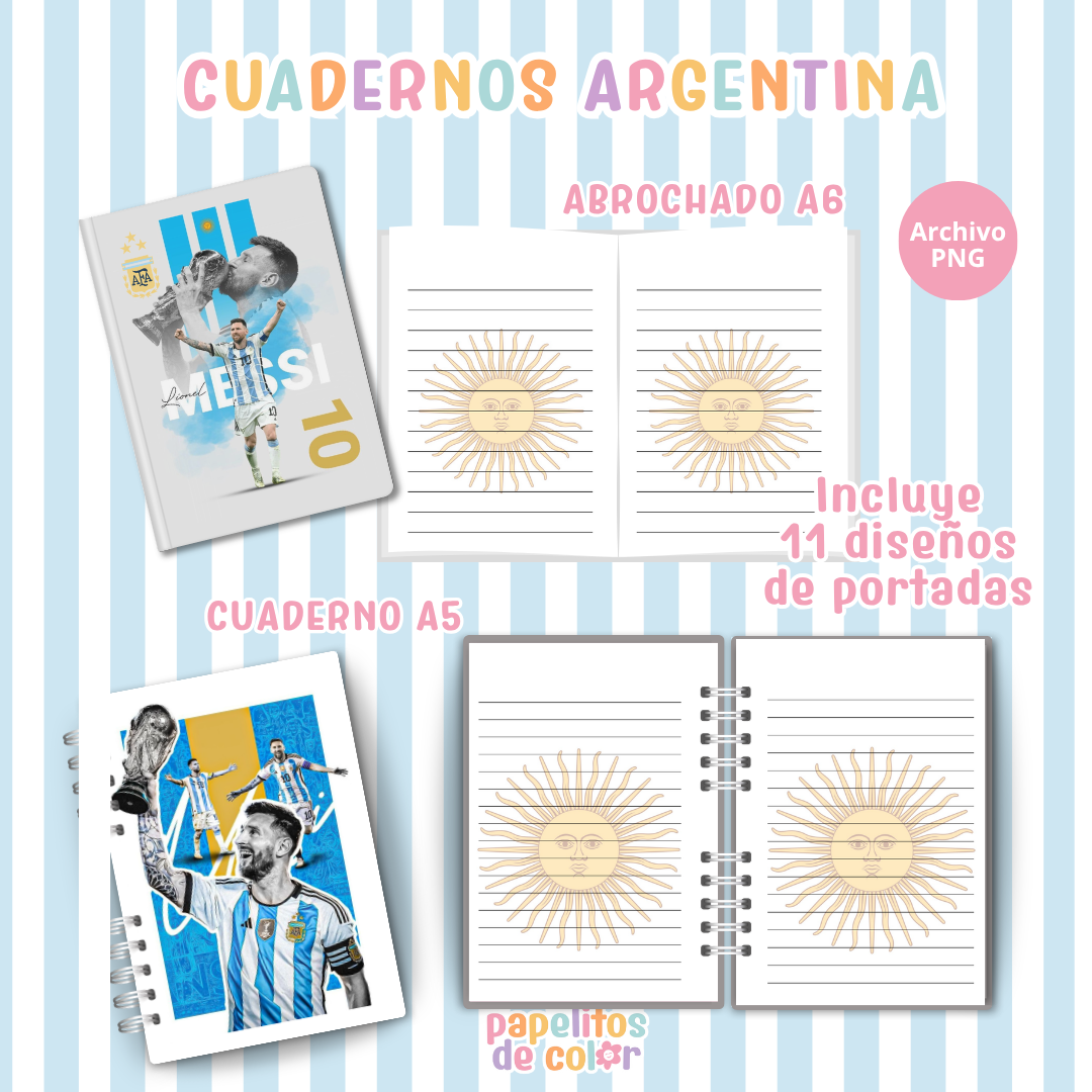 🇦🇷 Cuadernos Selección Argentina 🇦🇷