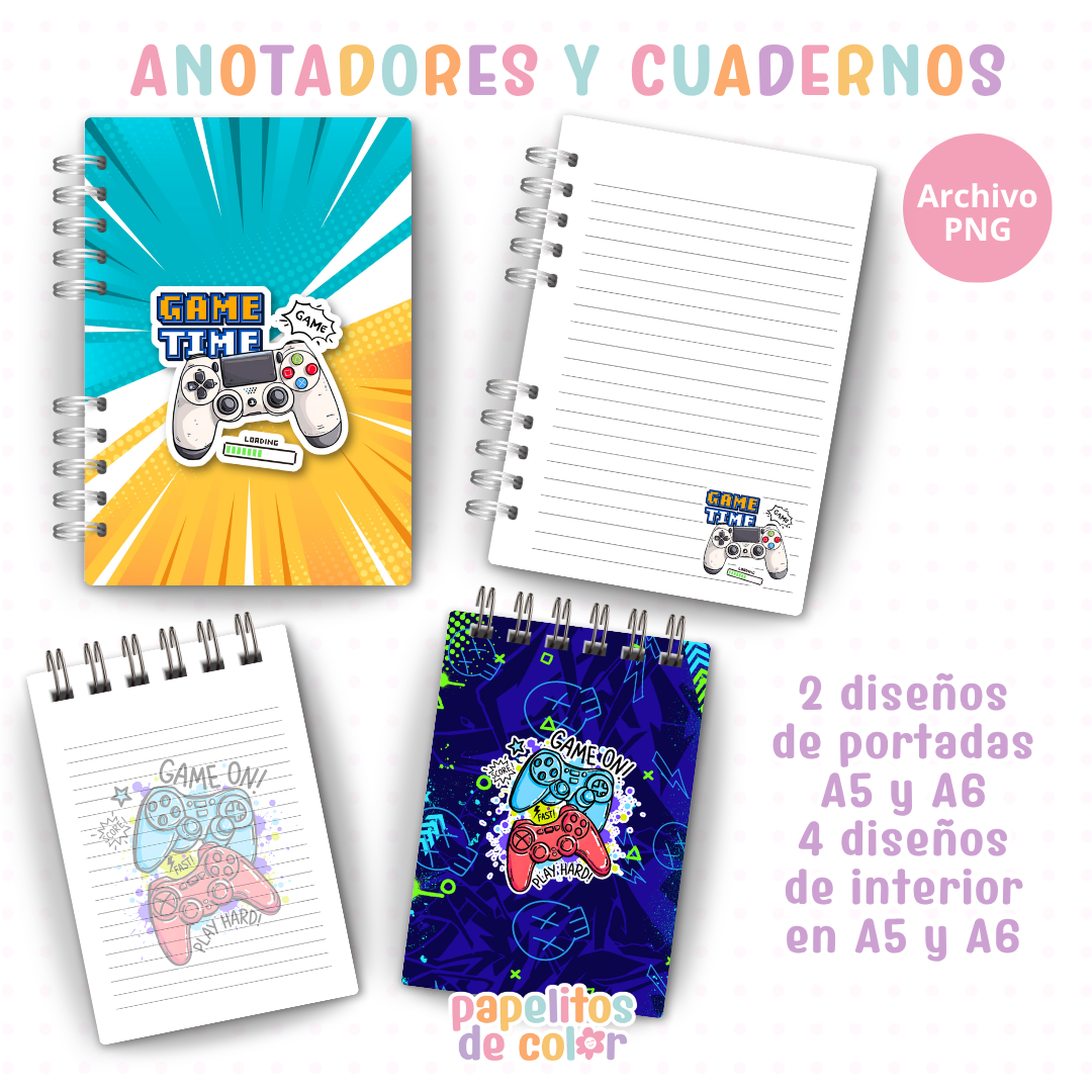🎮📓 Cuadernos y Anotadores Gamer 📓🎮