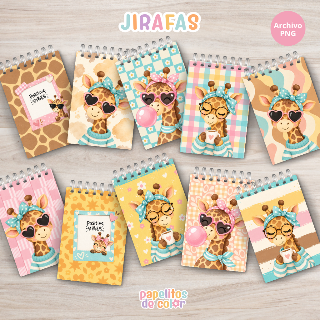 🦒 Anotadores Jirafas ✨