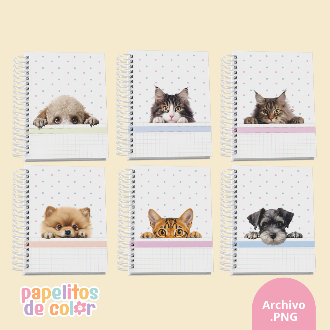 🐾 Pack de 32 Portadas - Kit 26🐶🐱