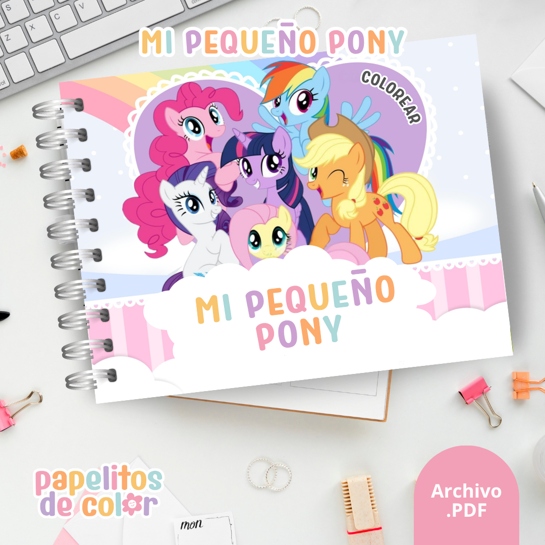 🦄🌈 Libro  para pintar Mi Pequeño Pony 🌈🦄
