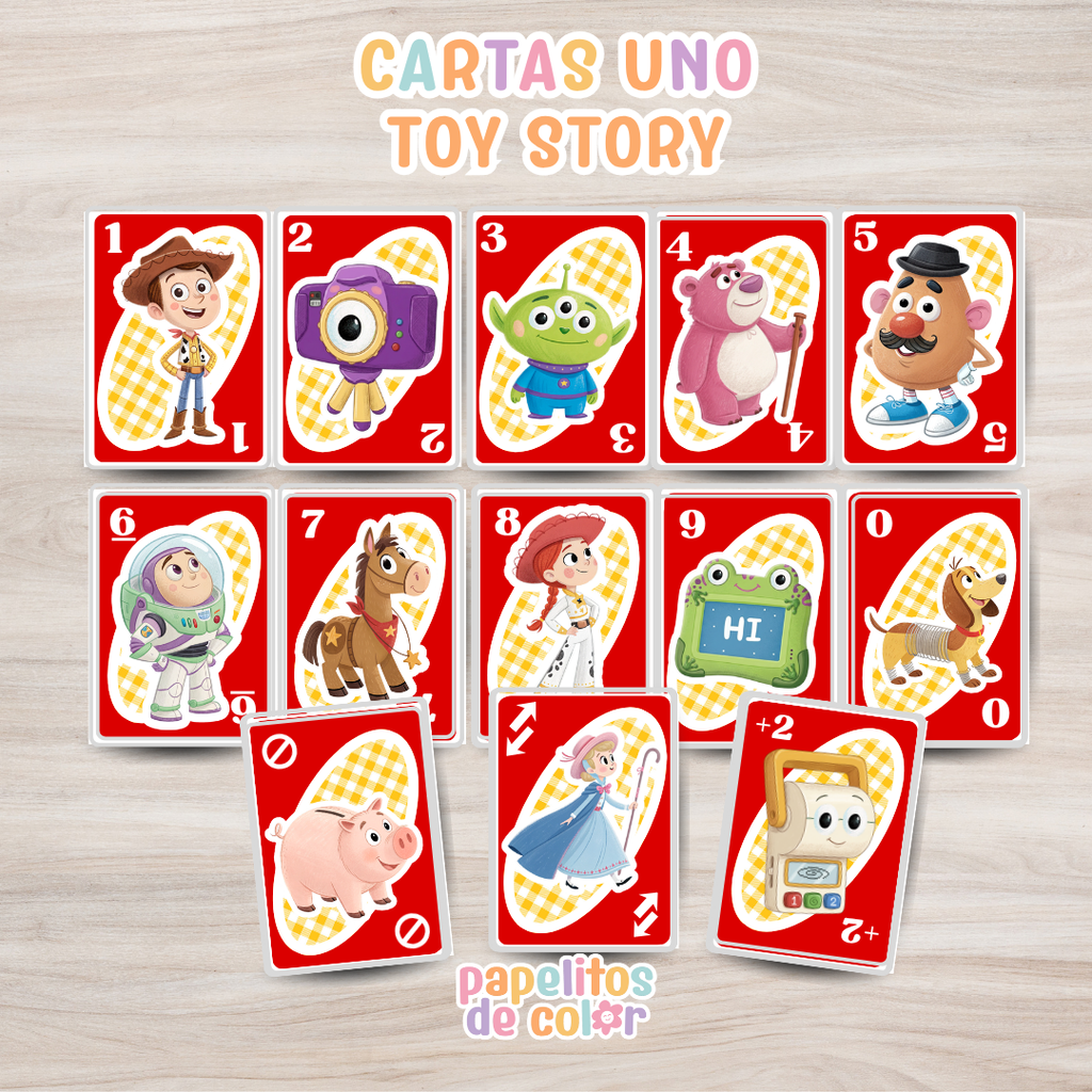 🃏 Cartas UNO Versión Toy Story 🤠🚀