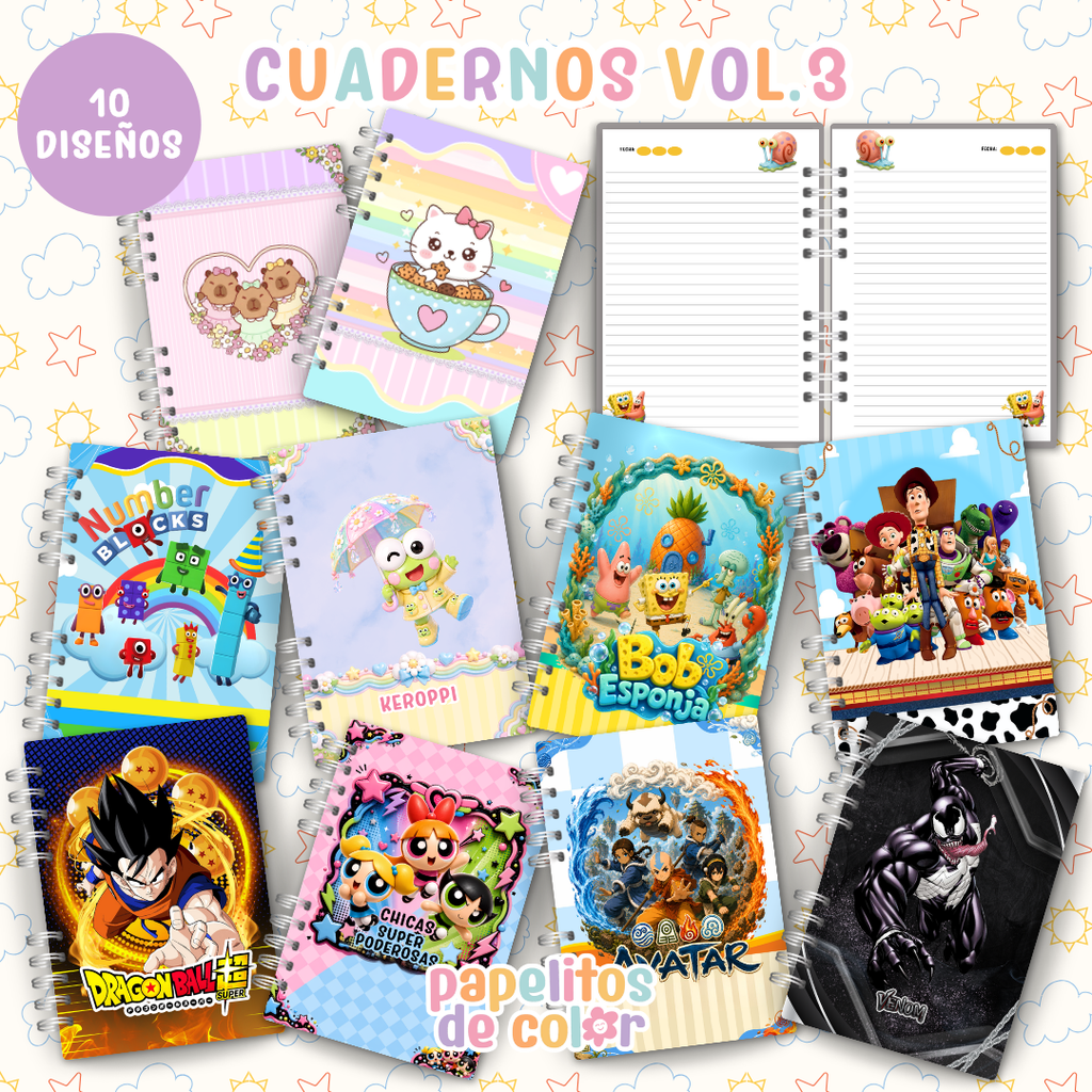 ✨ Cuadernos Animados Vol. 3 📒💖