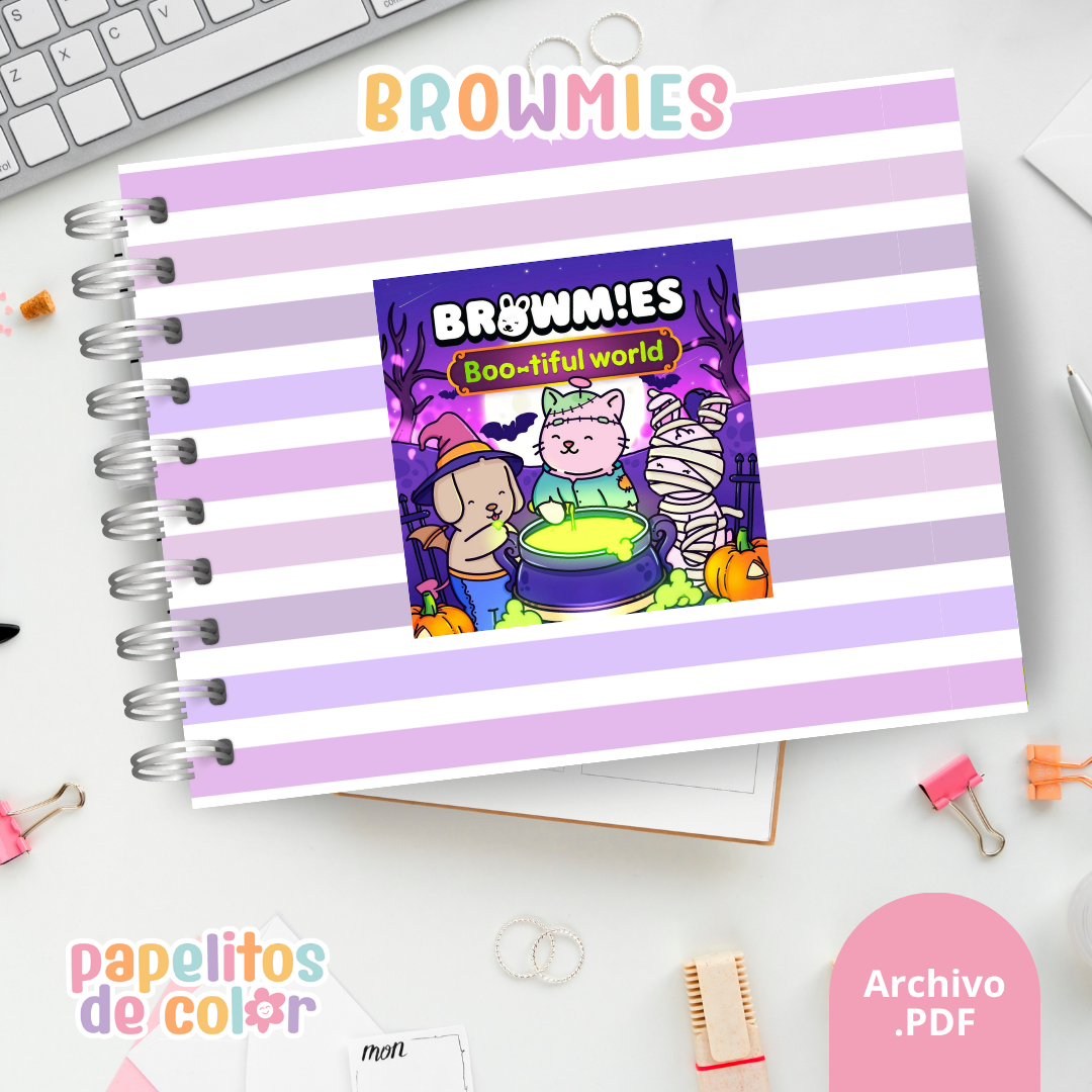 🤎✨ Cuaderno para pintar Browmies ✨🎨