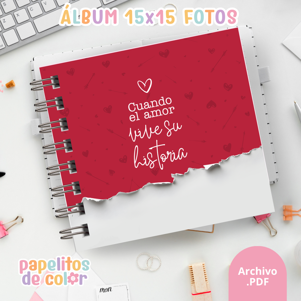 💘 Álbum de San Valentín para Fotos 📖