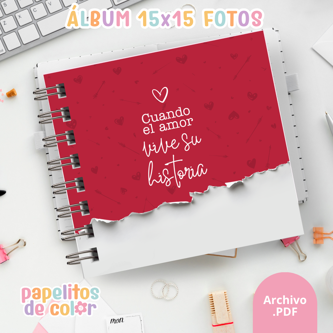 💘 Álbum de San Valentín para Fotos 📖