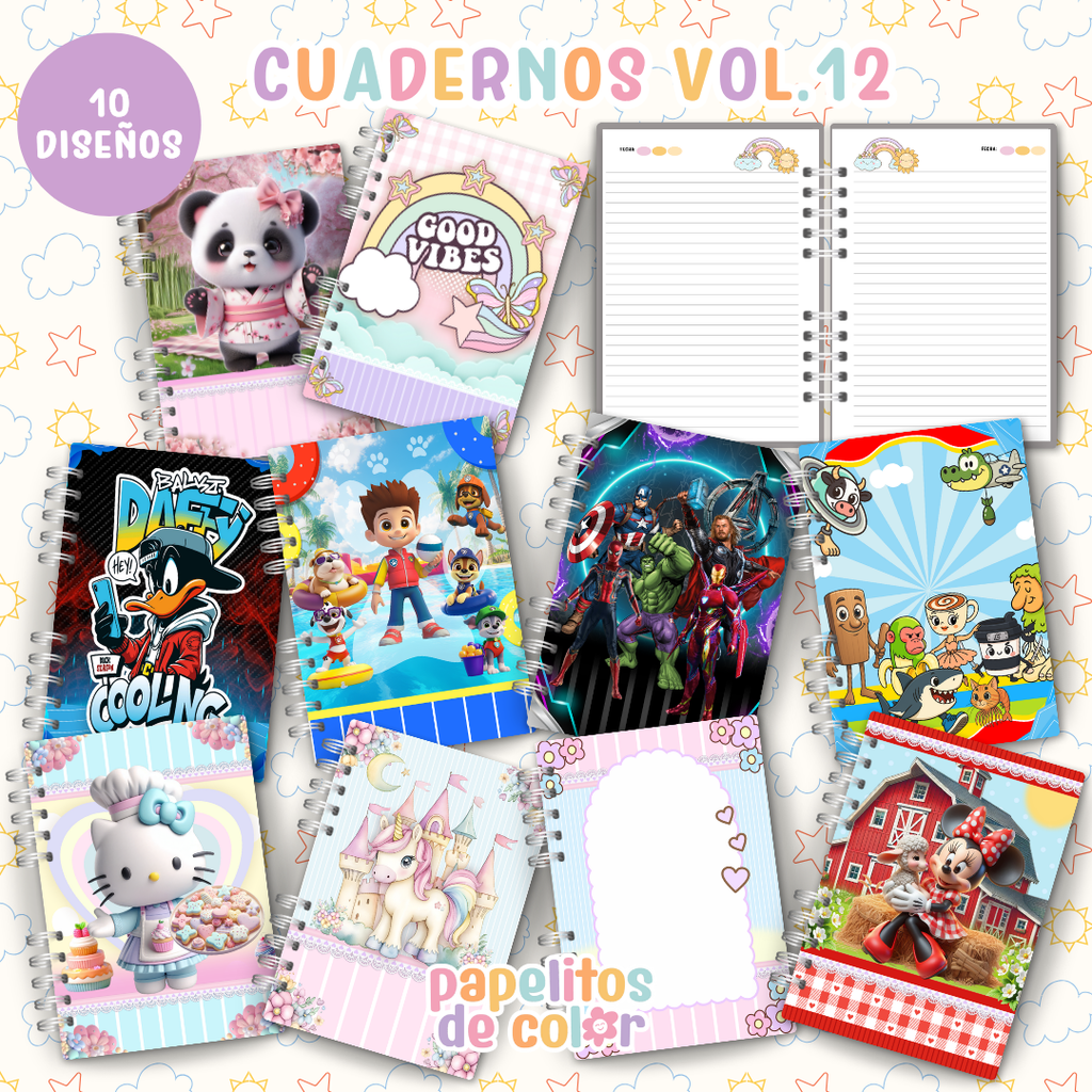✨ Cuadernos Animados Vol. 12 📒💖