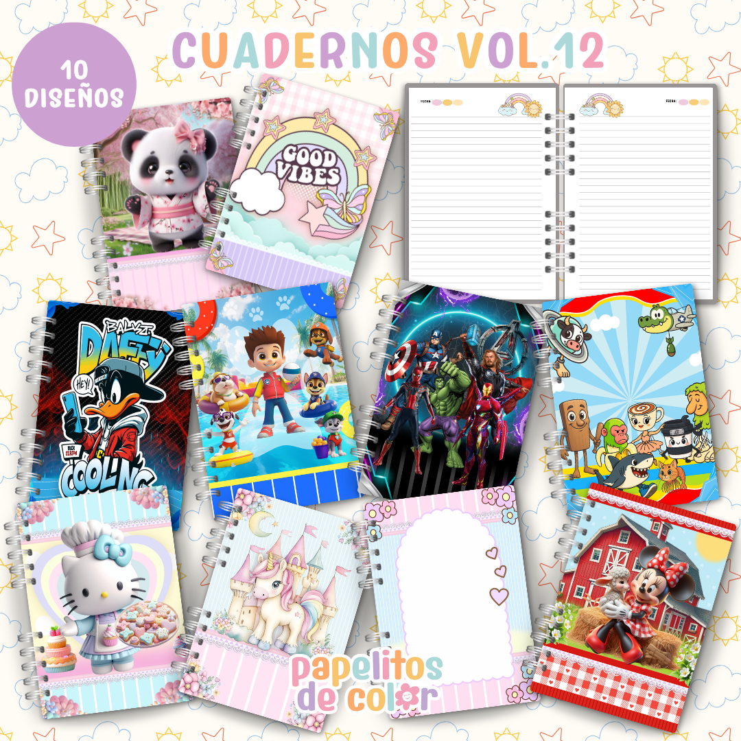 ✨ Cuadernos Animados Vol. 12 📒💖