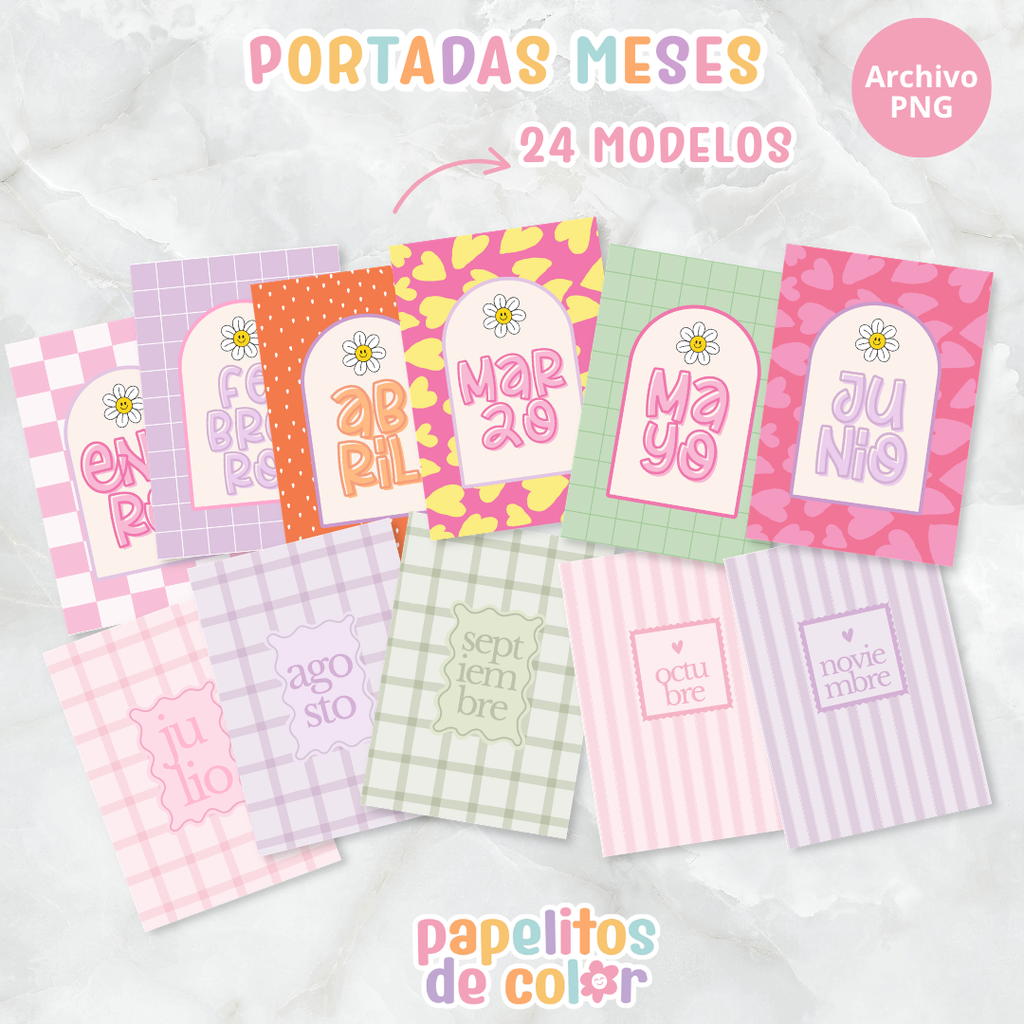 📅 Pack 3 – Portadas Mensuales✨