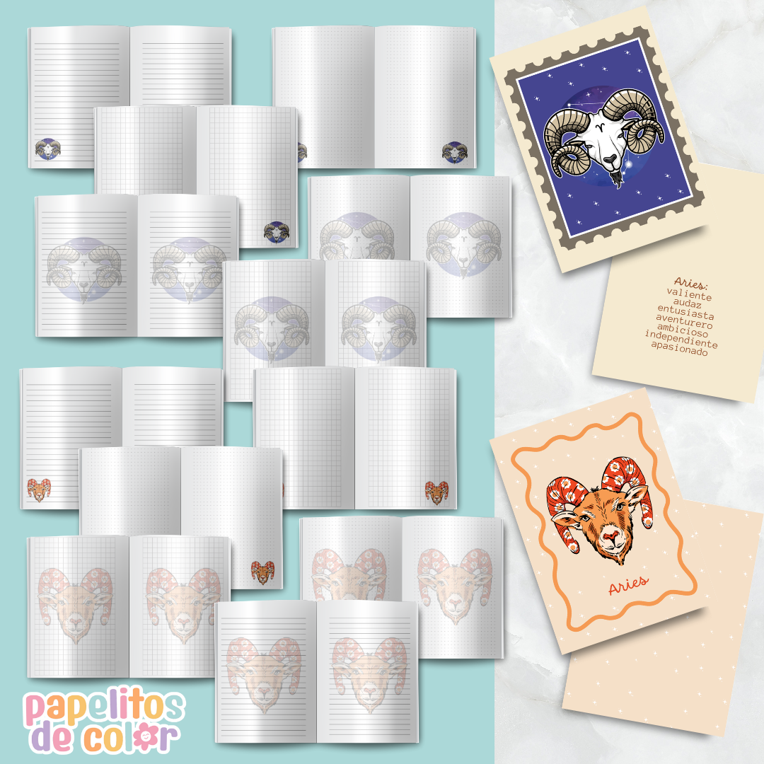 ♓ Cuadernos Abrochados del Zodiaco