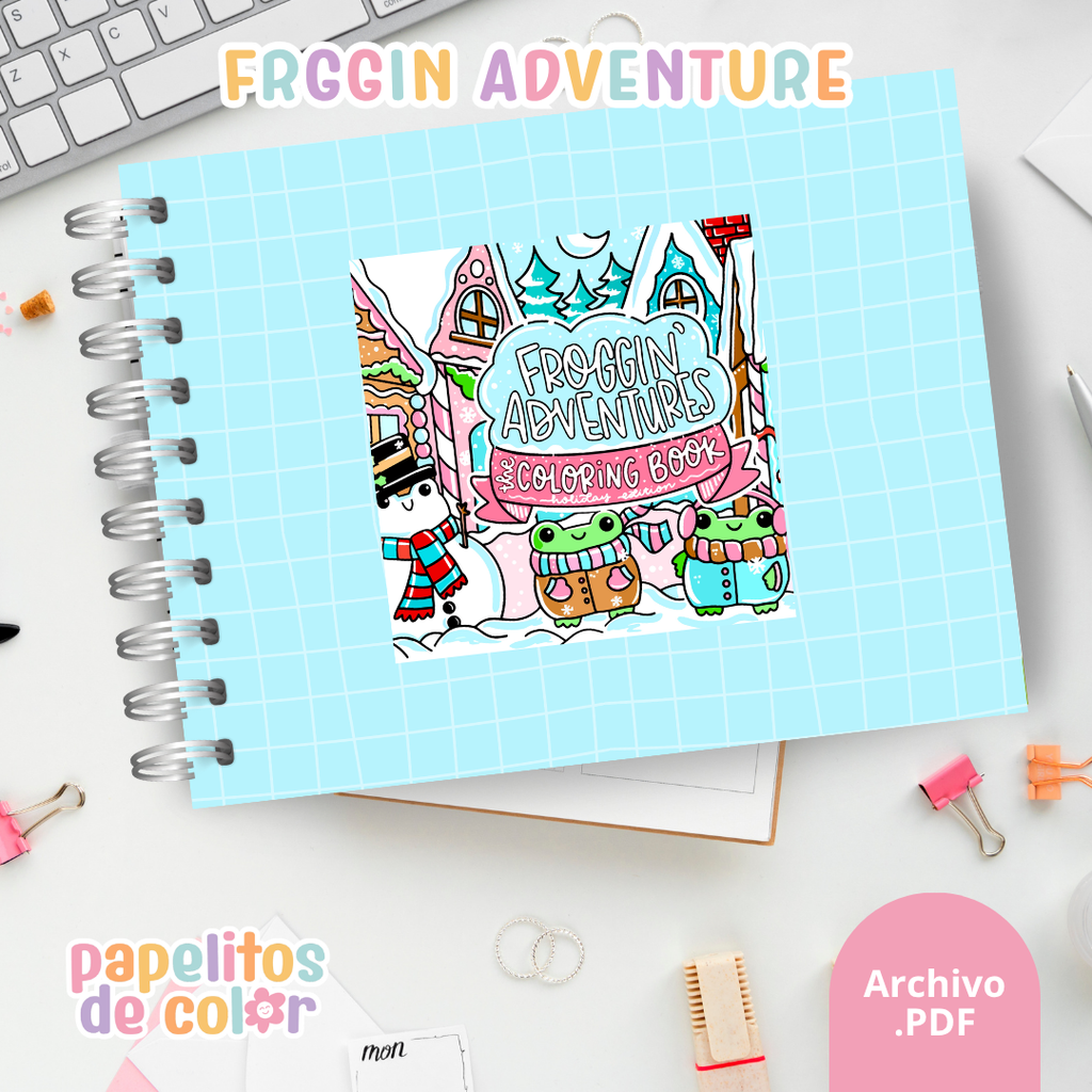 🐸✨ Libro para Pintar Froggin Adventure 🎨🌿
