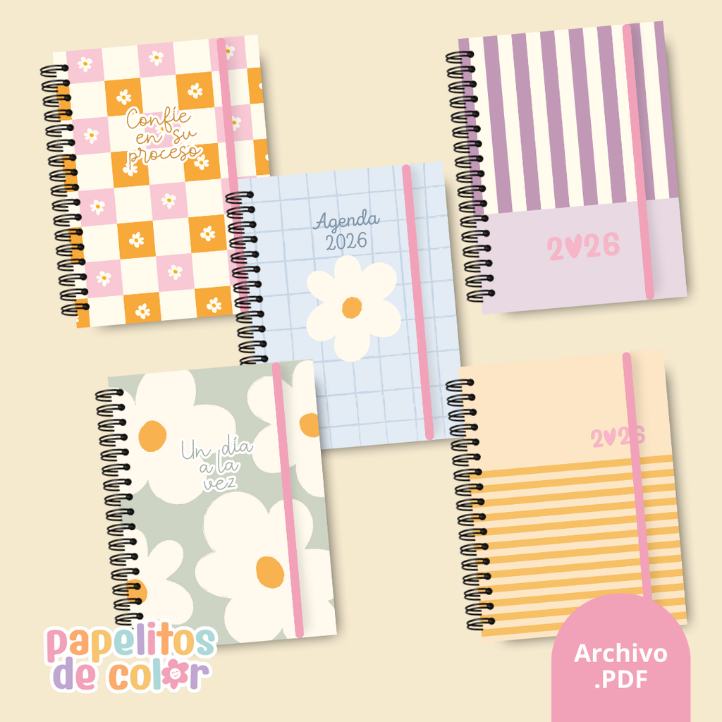 Pack 25 Portadas Agendas – Kit 7