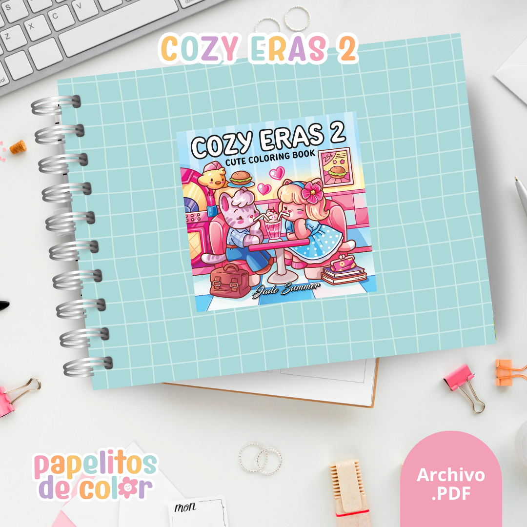 🤎🎨Libro para pintar Cozy Eras Vol. 2 🕰️🕯️