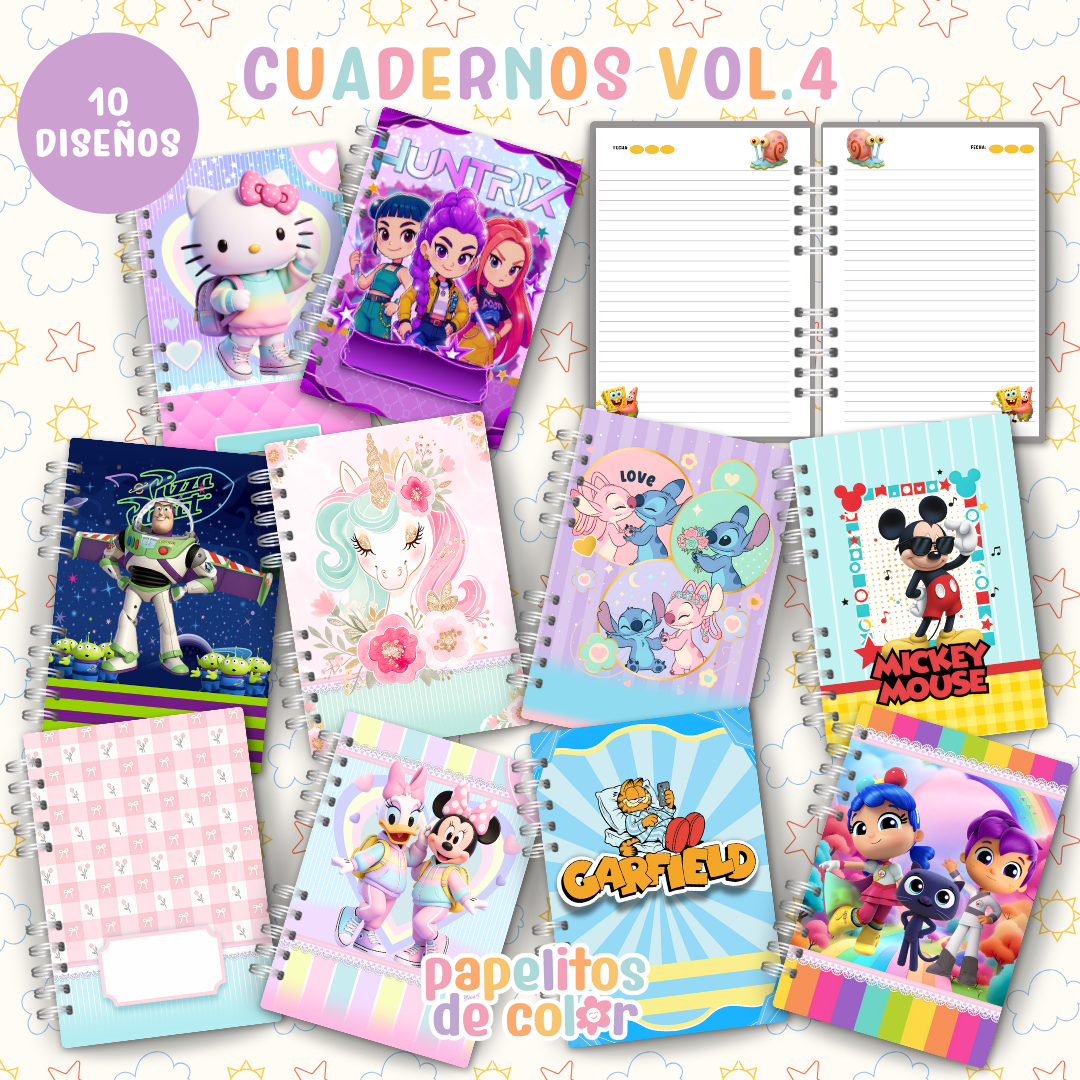 ✨ Cuadernos Animados Vol. 4 📒💖