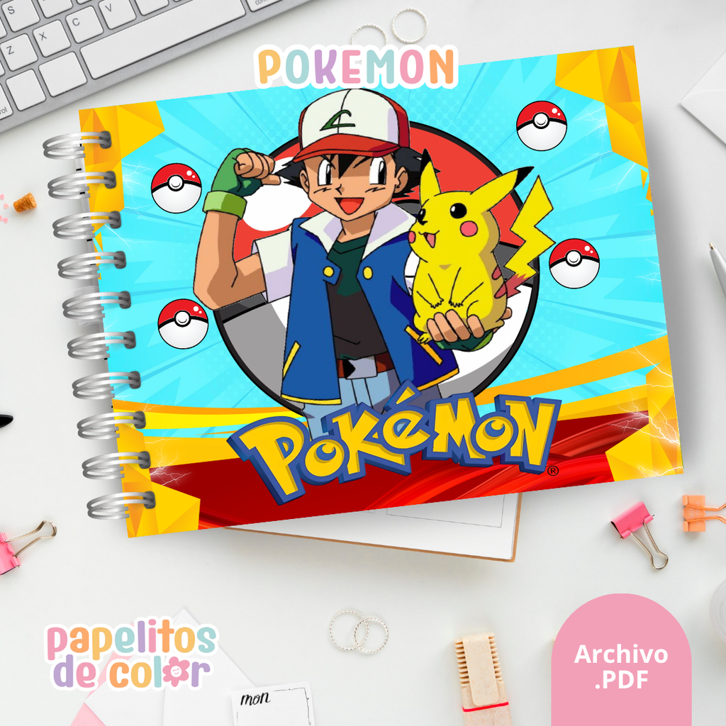 🧡✨Libro para pintar Pokémon ⚡🎨