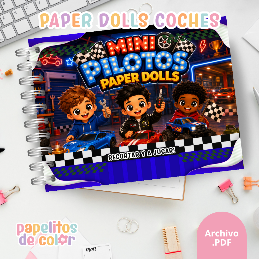 🚗🏁 ¡Paper Dolls Coches! 🔧✨