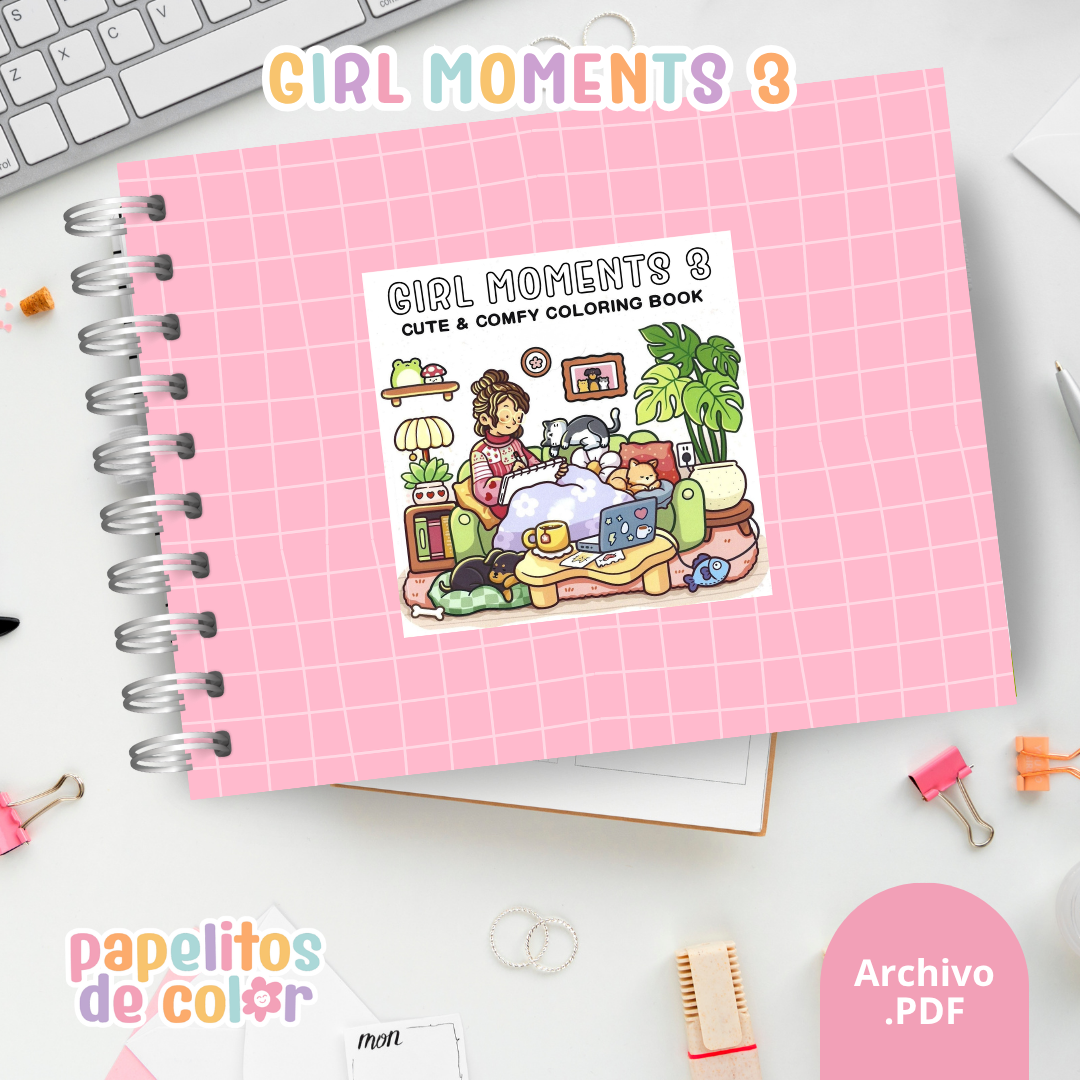 💖 Cuaderno para Pintar Girl Moments 3✨