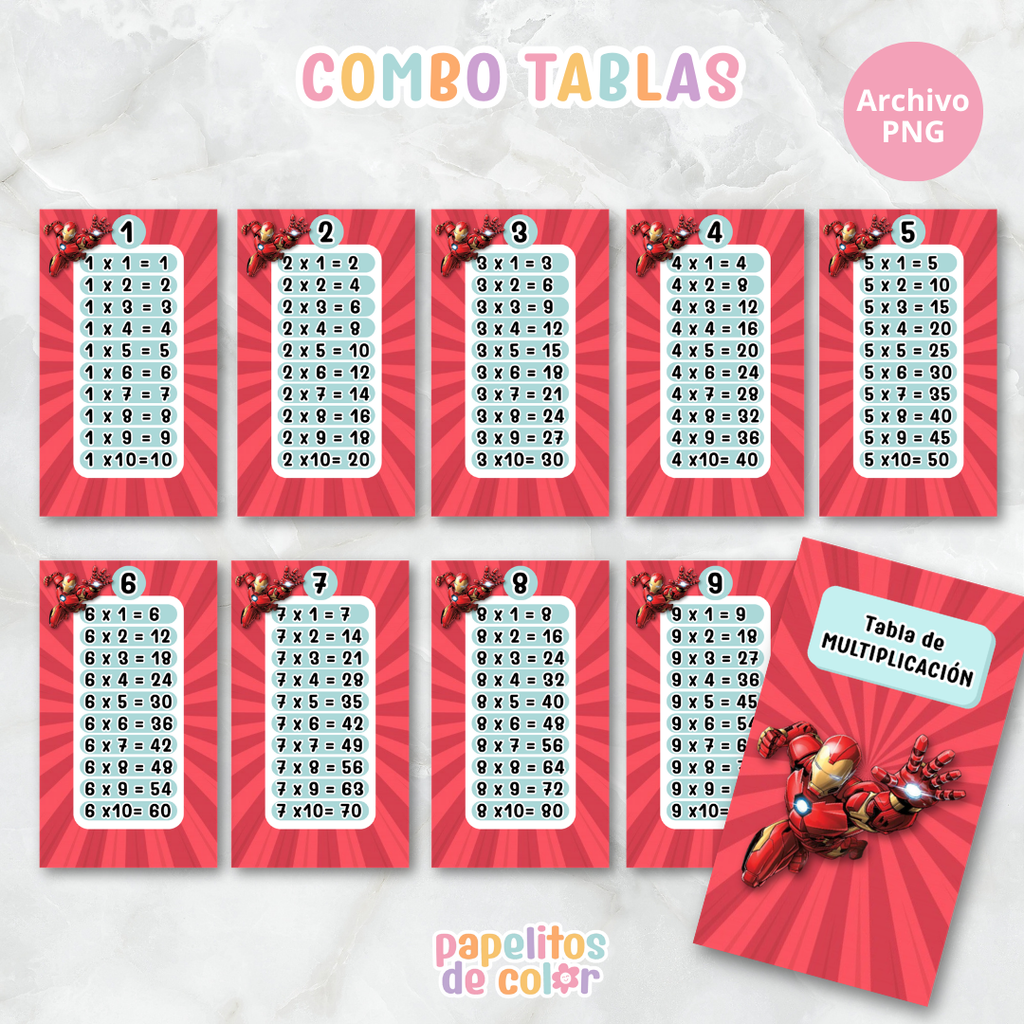 📚✨ Tablas para Multiplicar – Vol. 1 ✨📚