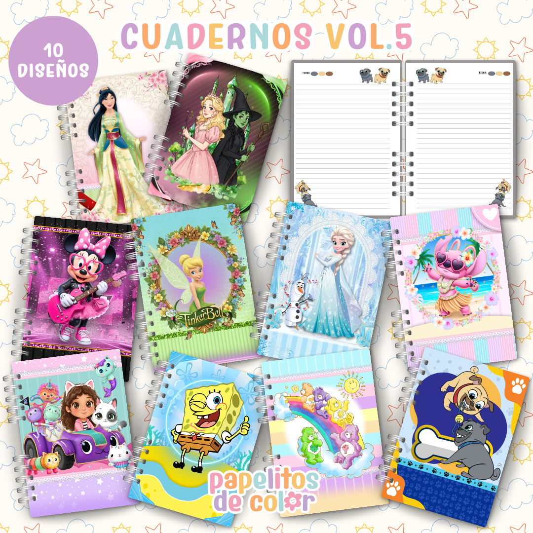 ✨ Cuadernos Animados Vol. 5 📒💖