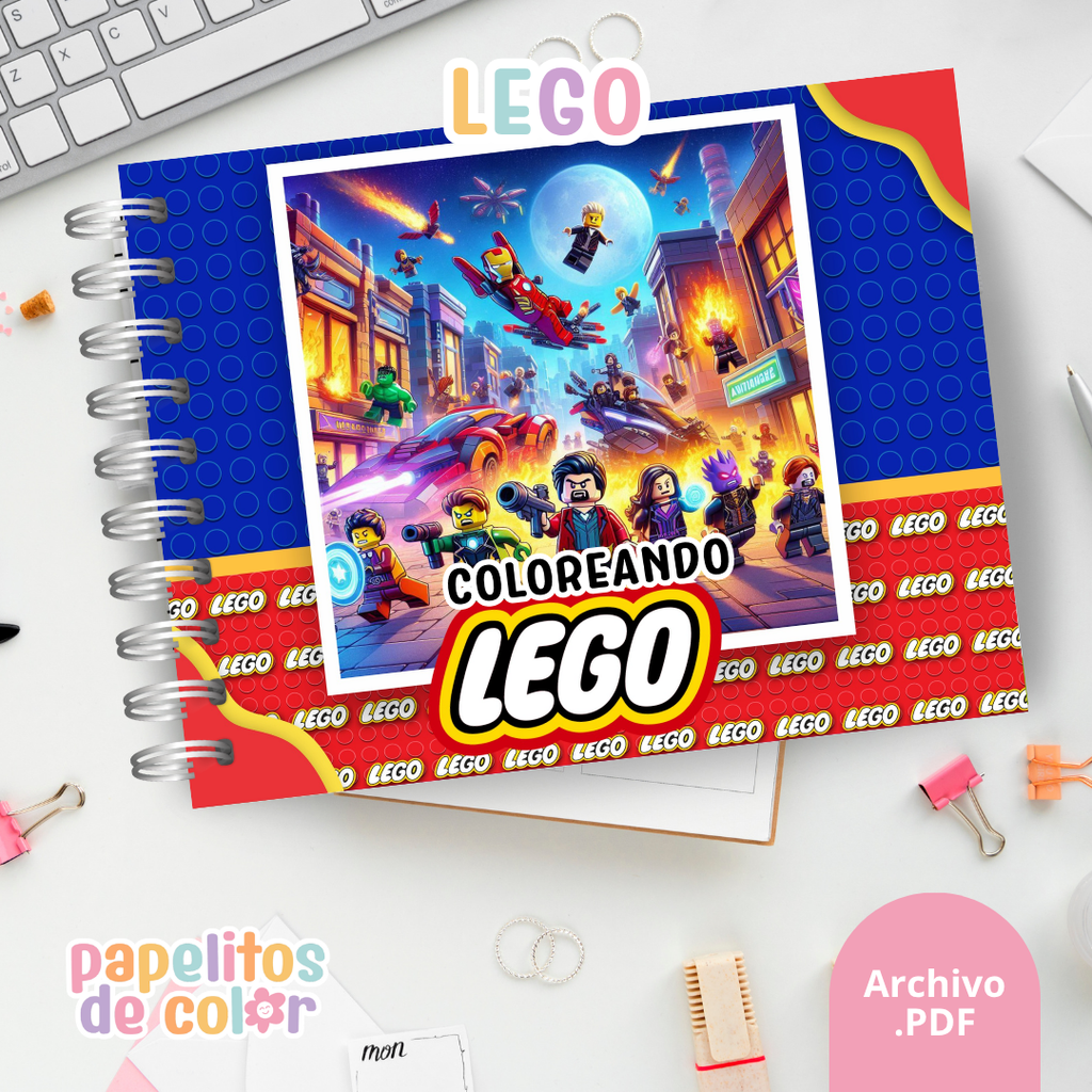 🧱✨ Cuaderno para pintar LEGO ✨🧱