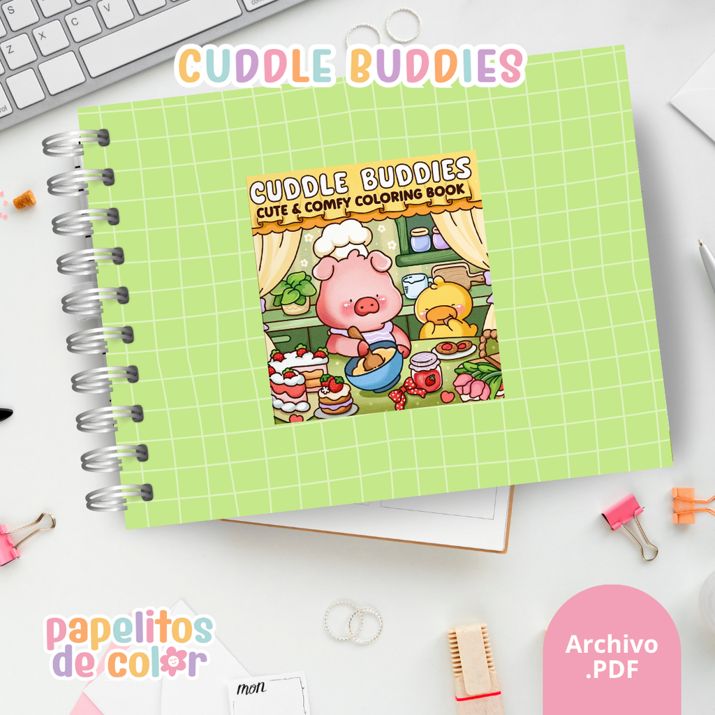 🧸 Cuaderno para Pintar Cuddle Buddies✨