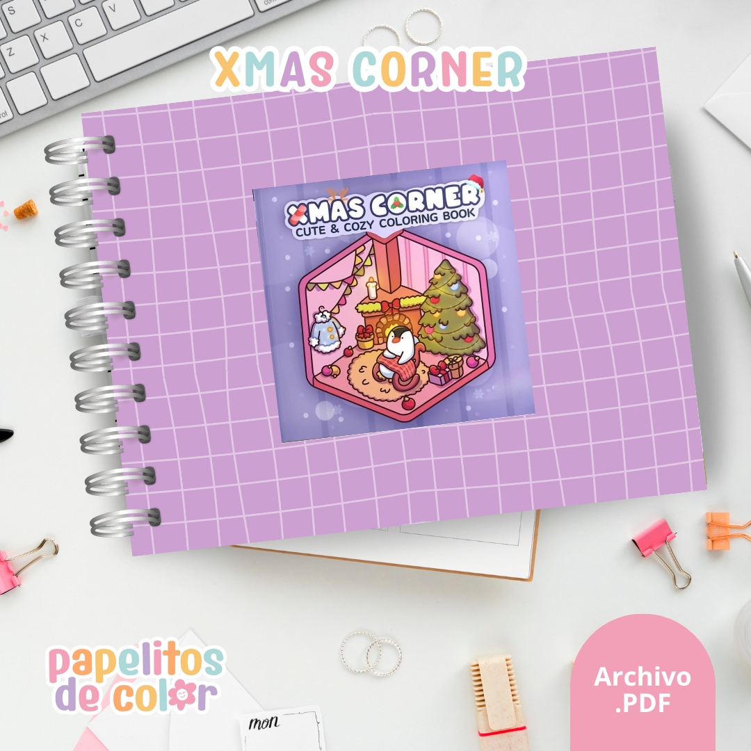 🎄 Cuaderno para Pintar Xmas Corner✨
