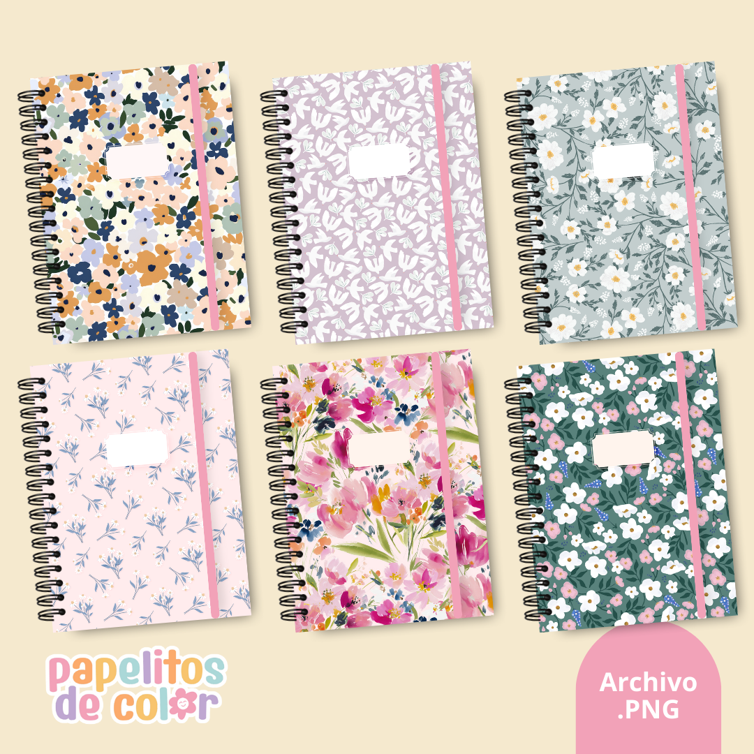 🌷Pack 29 Portadas Agendas – Kit 20✨