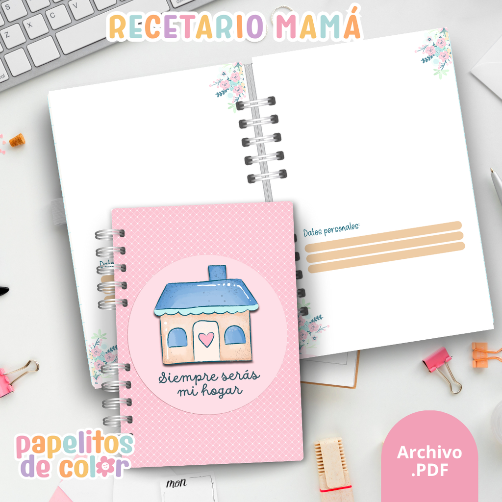Recetario & Planificador de comidas - Mamá💖🍳