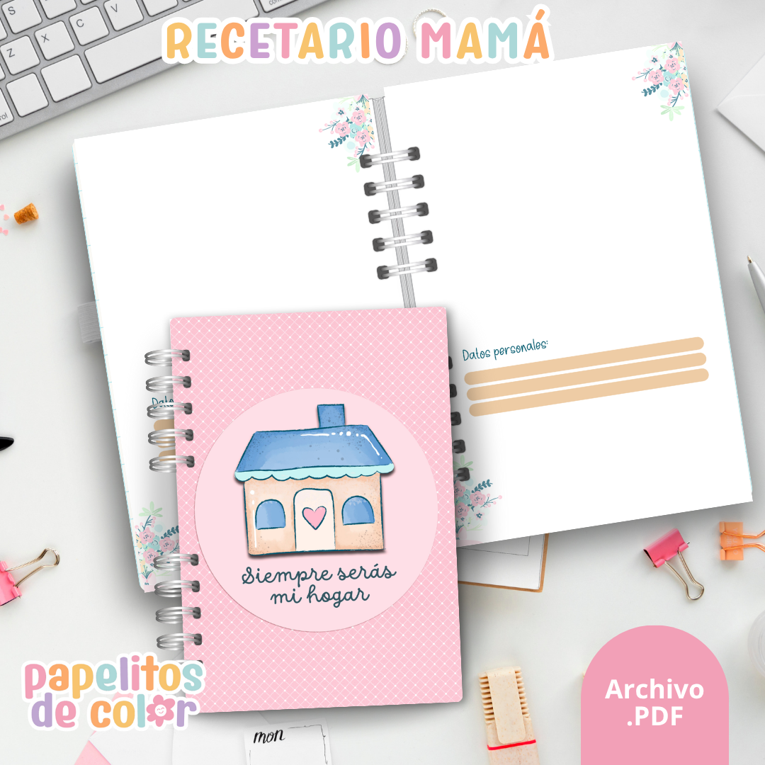 Recetario & Planificador de comidas - Mamá💖🍳