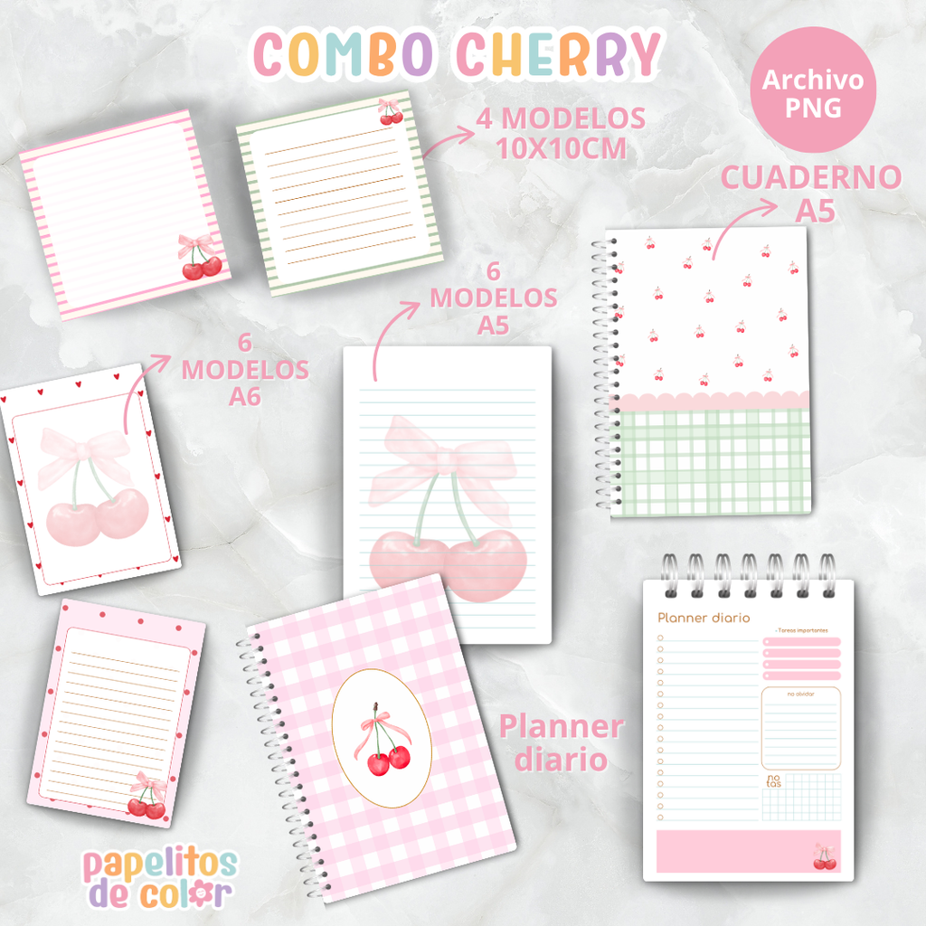 🍒✨ Combo Cherry Súper Cute ✨🍒