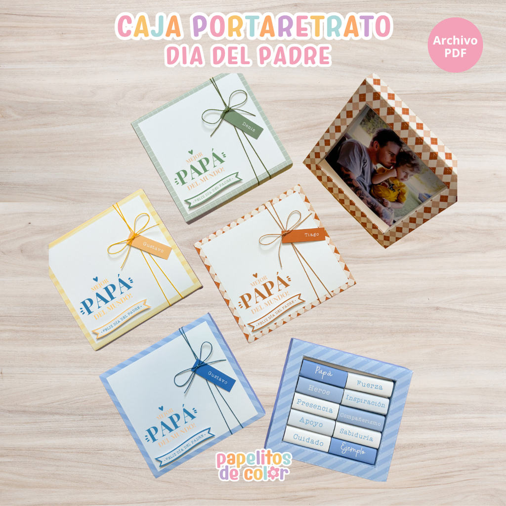 🖼️💙 Portarretratos Día del Padre👔✨
