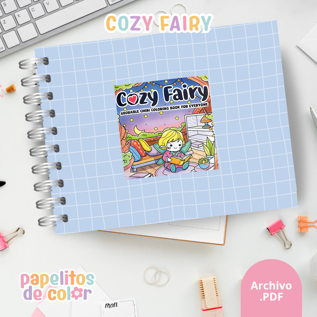 🧚‍♀️ Cuaderno para Pintar Cozy Fairy✨
