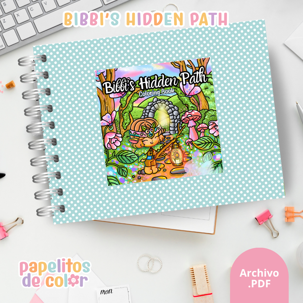 🎨🩷 Libro para Pintar Bibbis Hidden  ✨
