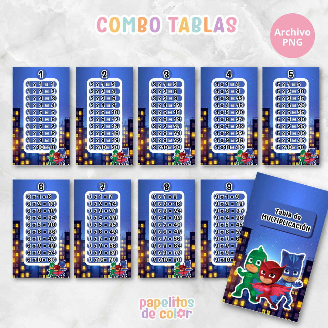 📚✨ Tablas para Multiplicar – Vol. 6 ✨📚