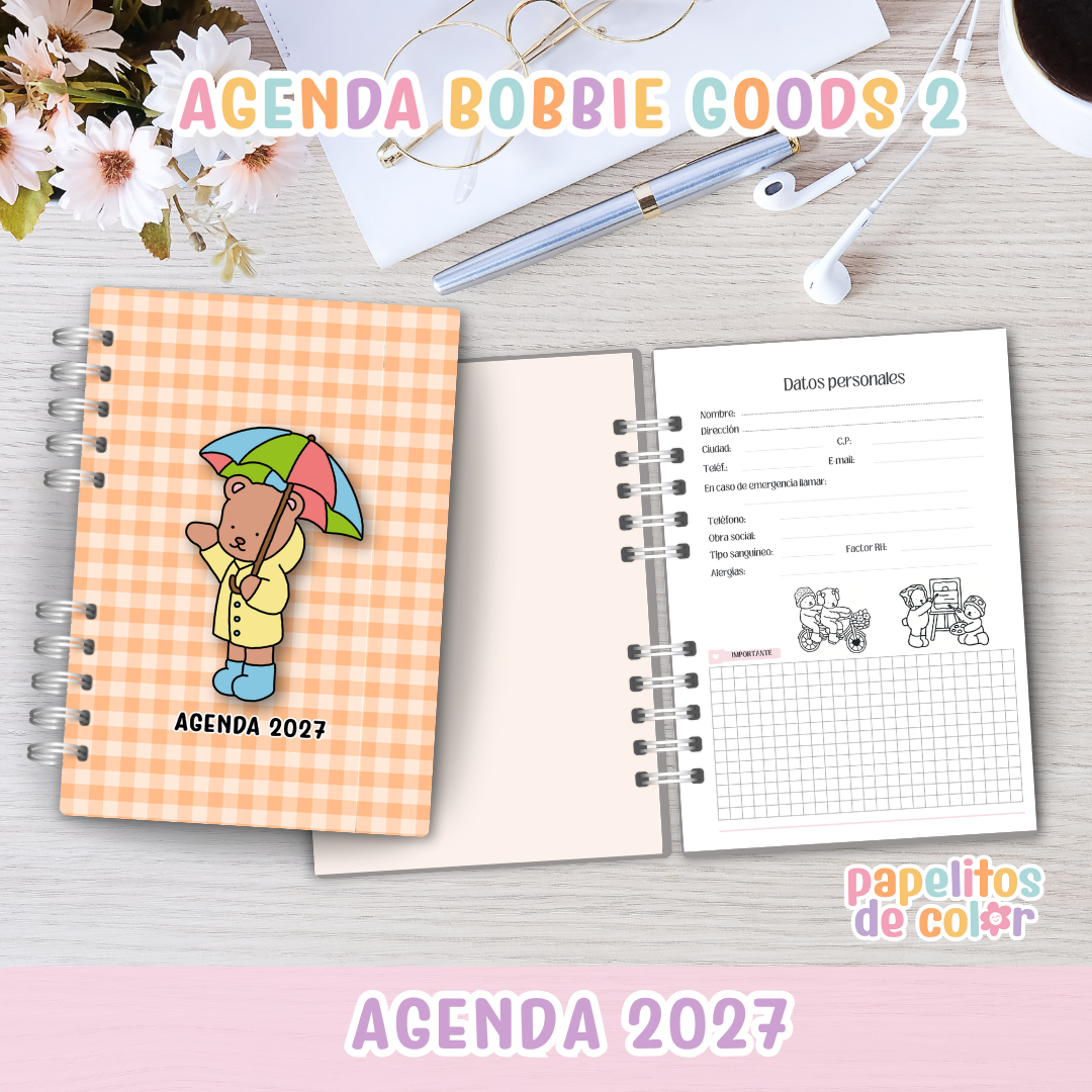 🐻Agenda Bobbie Goods 2 – 2027✨