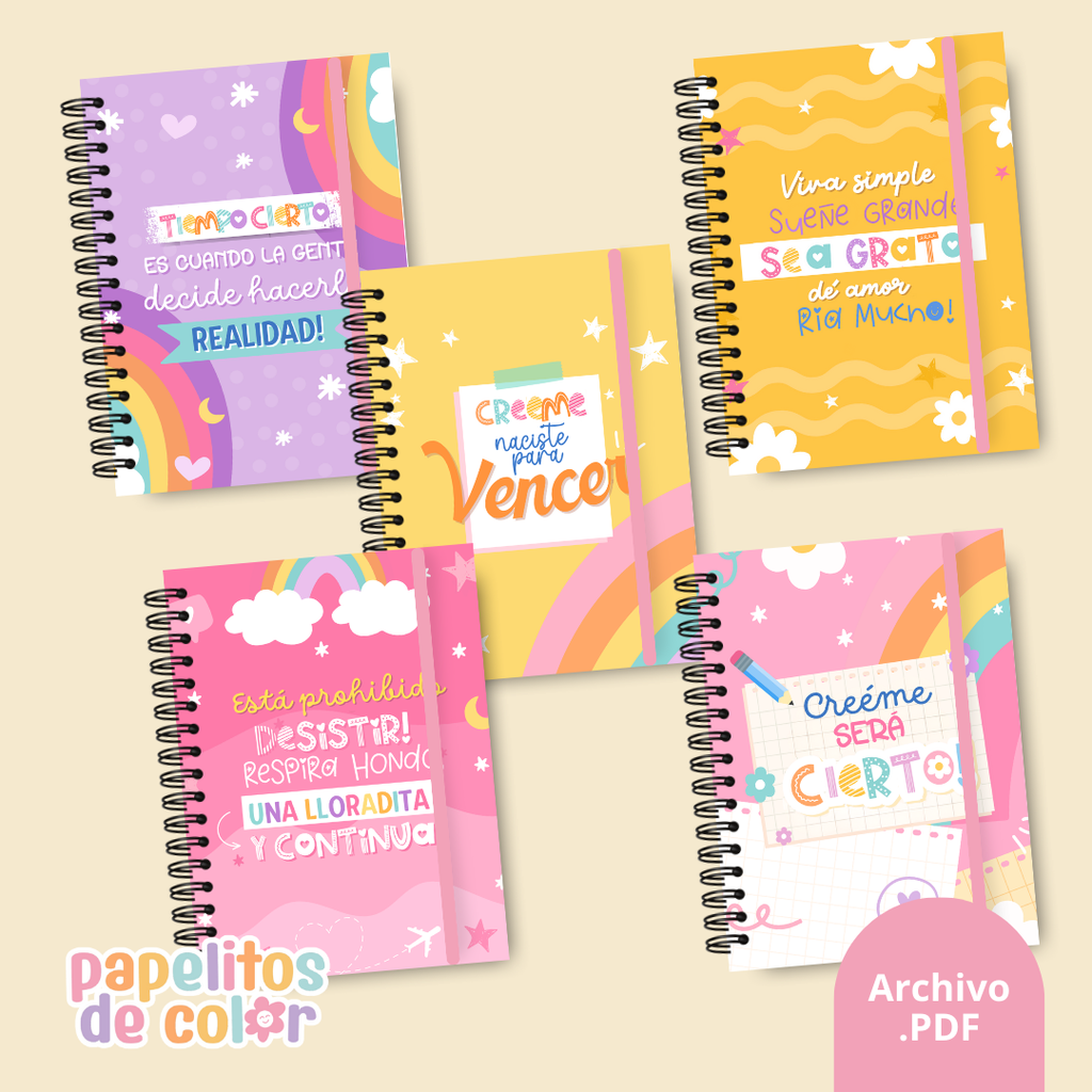 Pack 28 Portadas Agendas – Kit 4