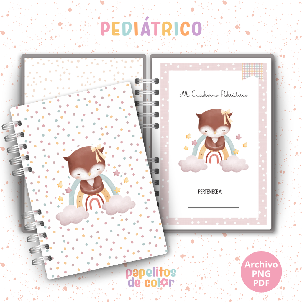 🦉 Cuaderno Pediátrico - Buhita 💕