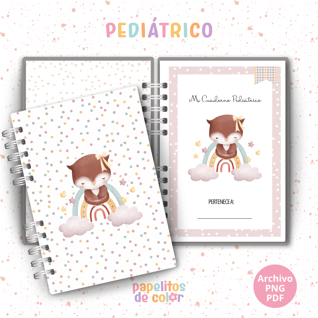 🦉 Cuaderno Pediátrico - Buhita 💕