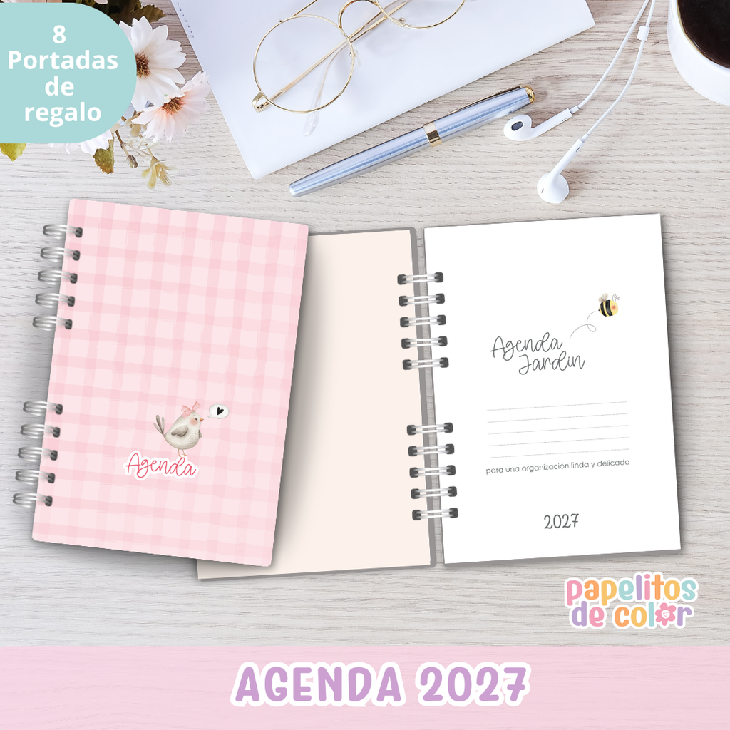 ✨Agenda Jardin 2027 - Diaria🌸