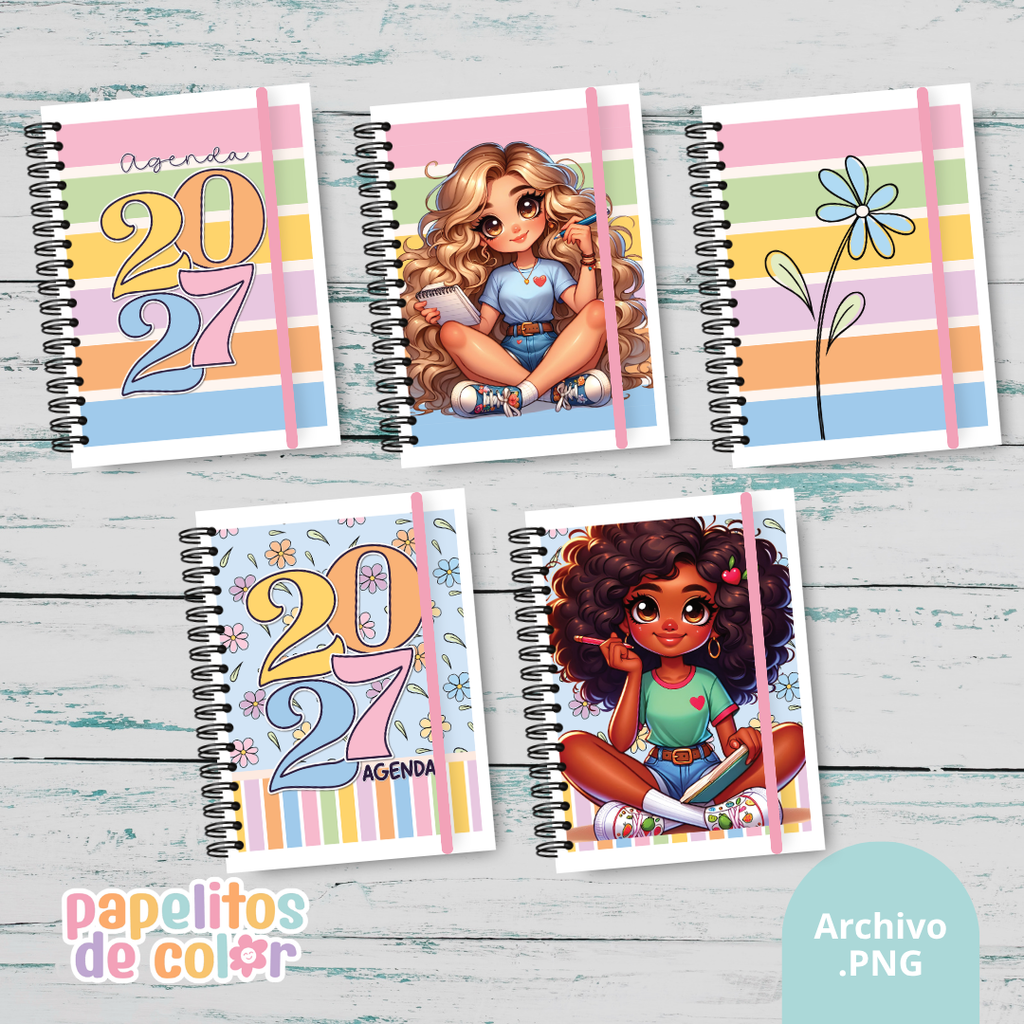 📘✨ Pack de 17 Portadas 2027 – Kit 30 ✨📘
