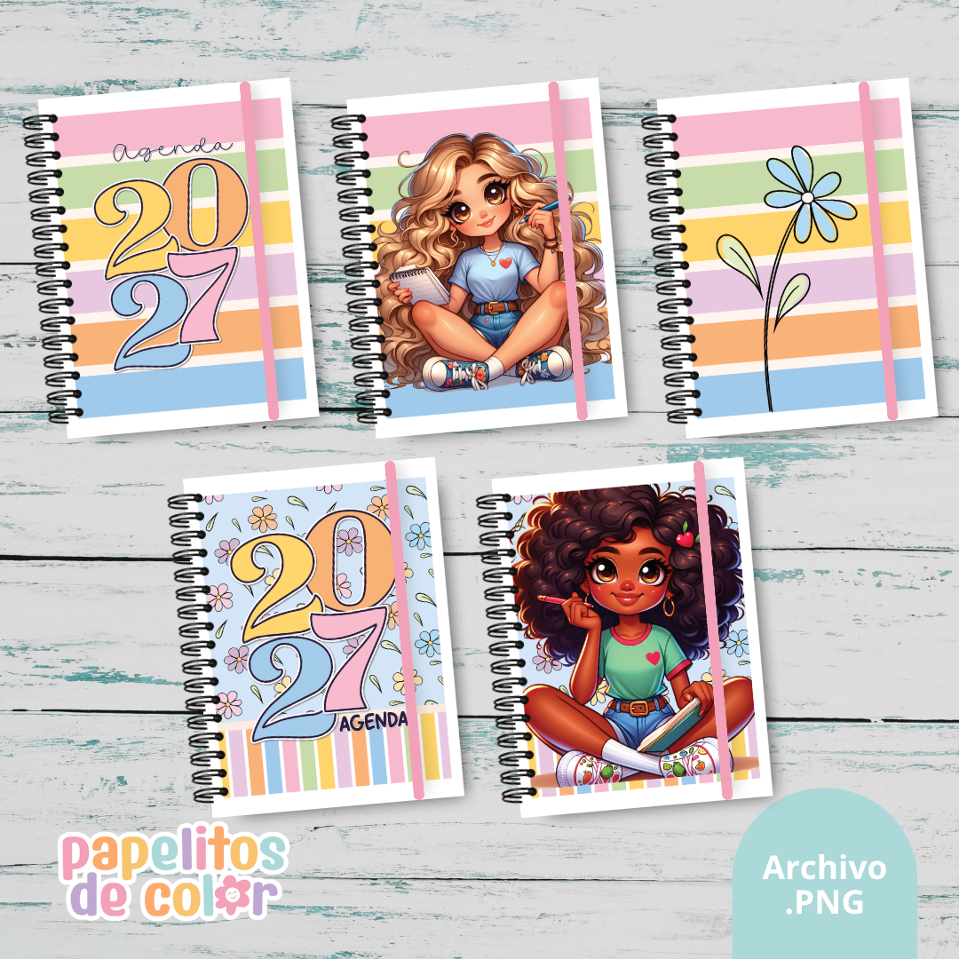 📘✨ Pack de 17 Portadas 2027 – Kit 30 ✨📘