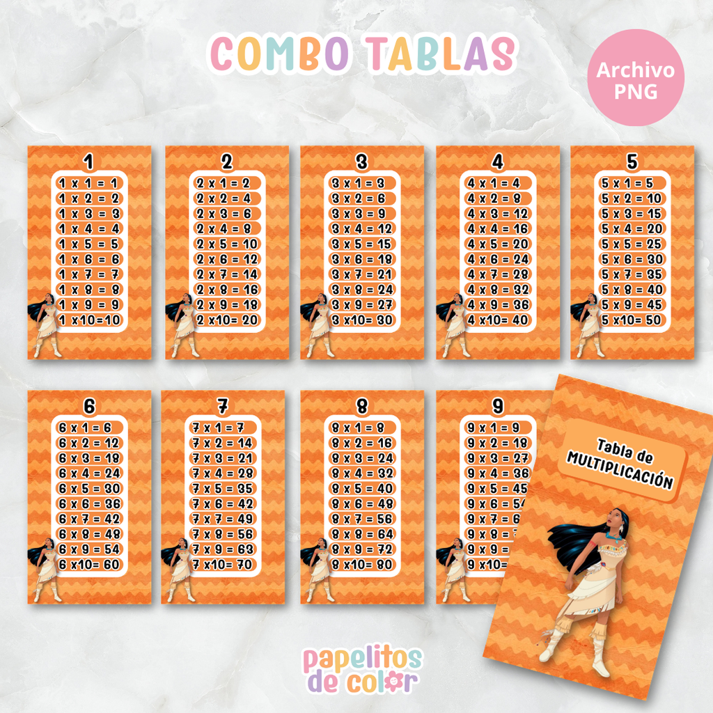 📚✨ Tablas para Multiplicar – Vol. 7 ✨📚
