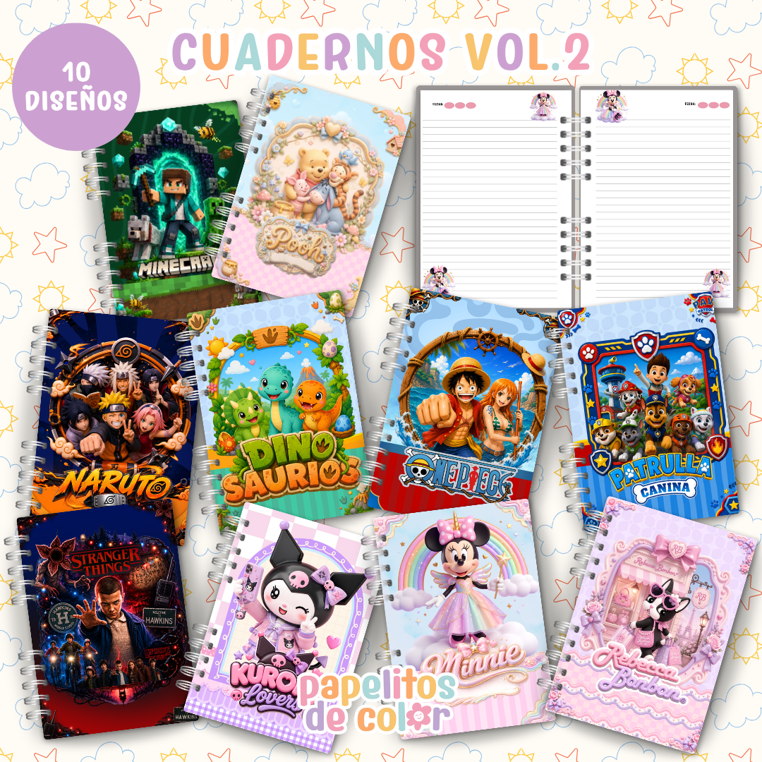 ✨ Cuadernos Animados Vol. 2 📒💖