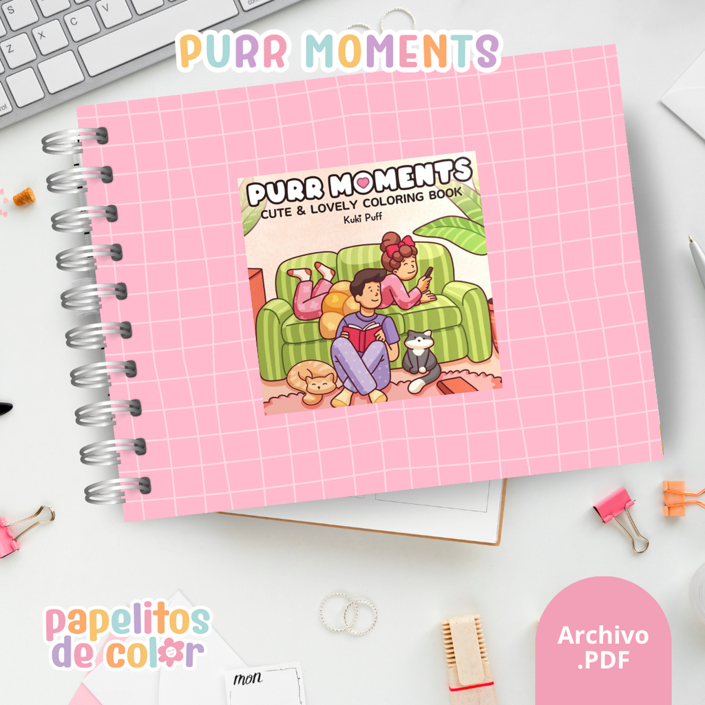 🐱 Cuaderno para Pintar Purr Moments✨