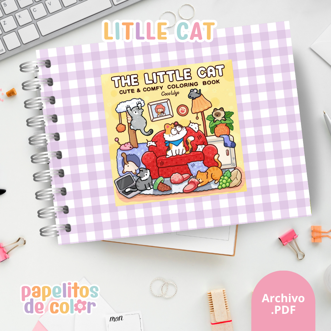🐱✨ Cuaderno para pintar Little Cat ✨🎨